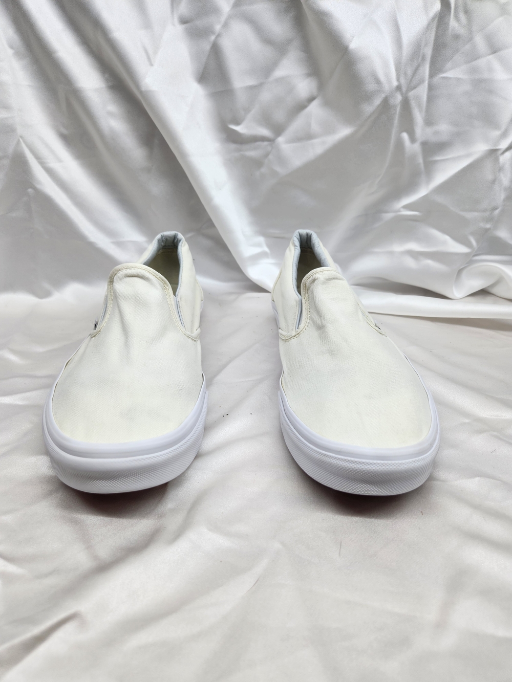Vans Slip-On Canvas Sneakers in White